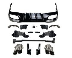 Diffuseur arrière et échappement AMG Mercedes Classe C AMG C43 W206 2022 - 2024