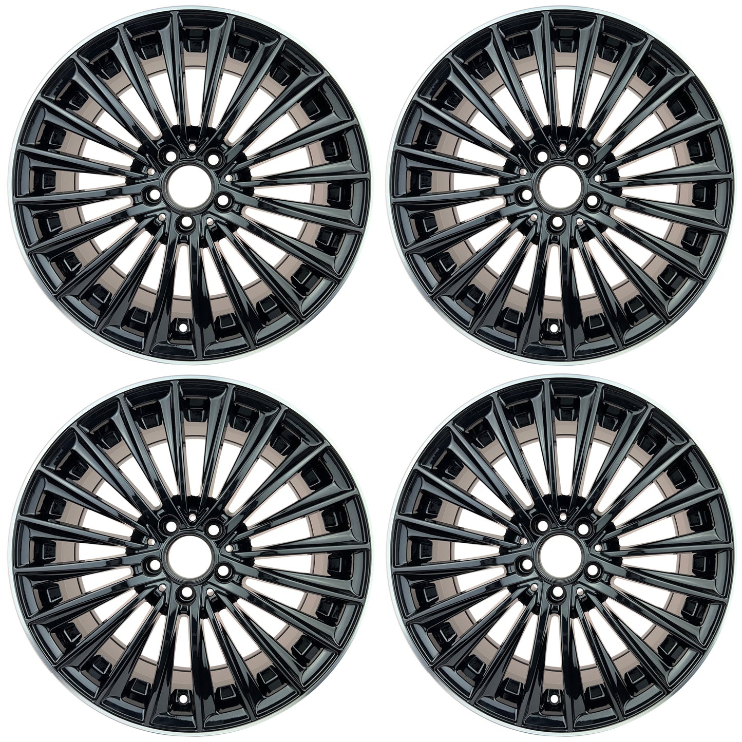 Lot de 4 Jantes Alu 19 B5909BLPL45