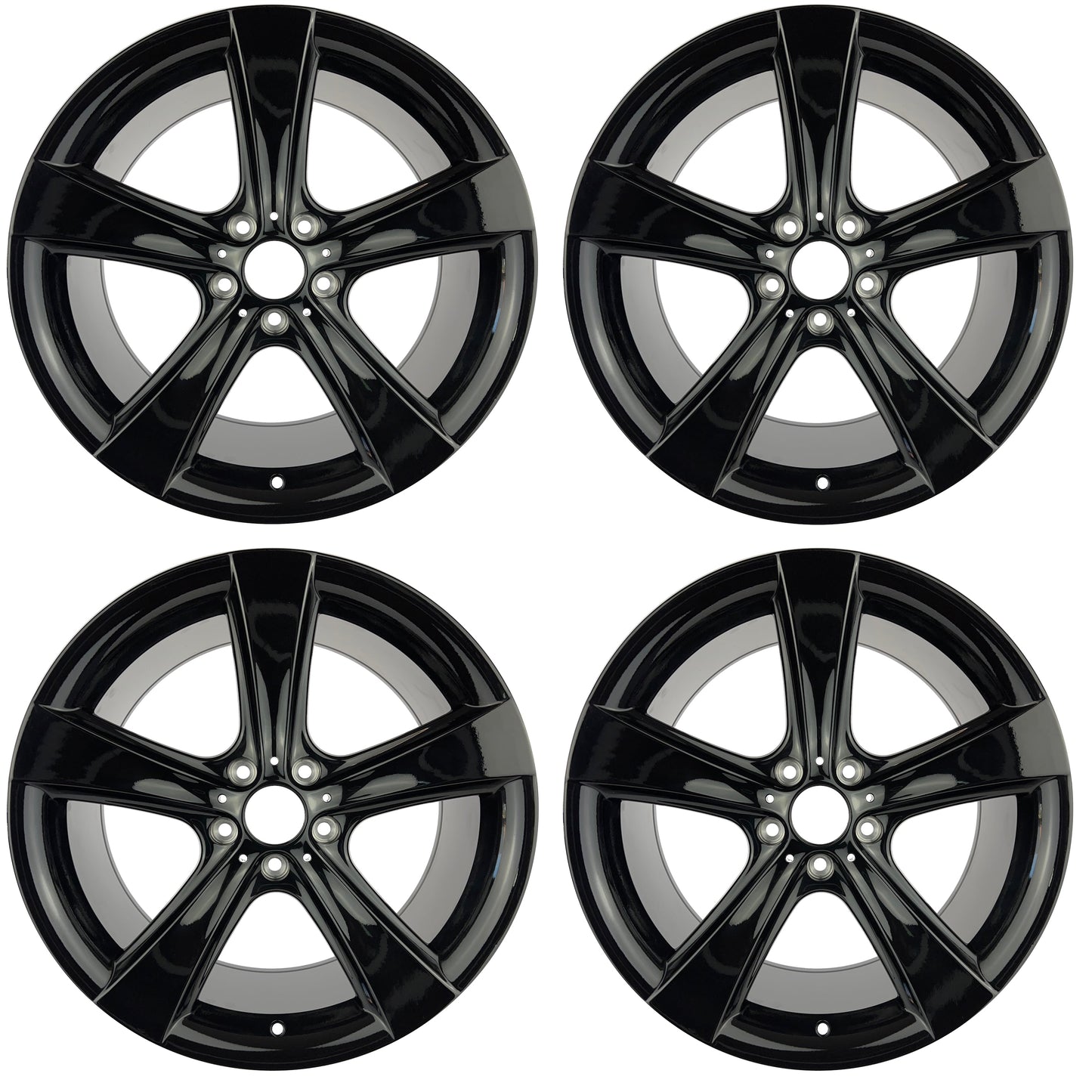 Lot de 4 Jantes Alu 19 BK086BL19