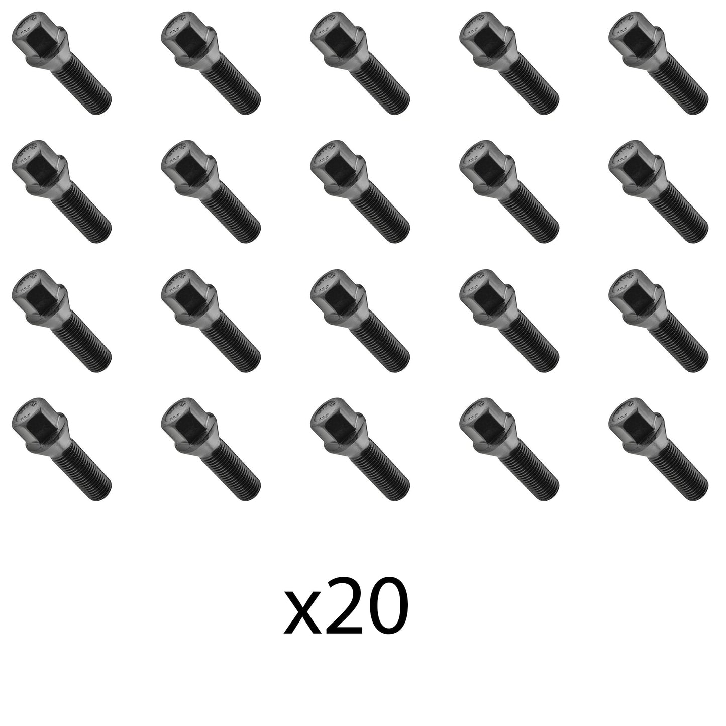 Lot de 20 Boulons de roue M14 x 1.50 35mm