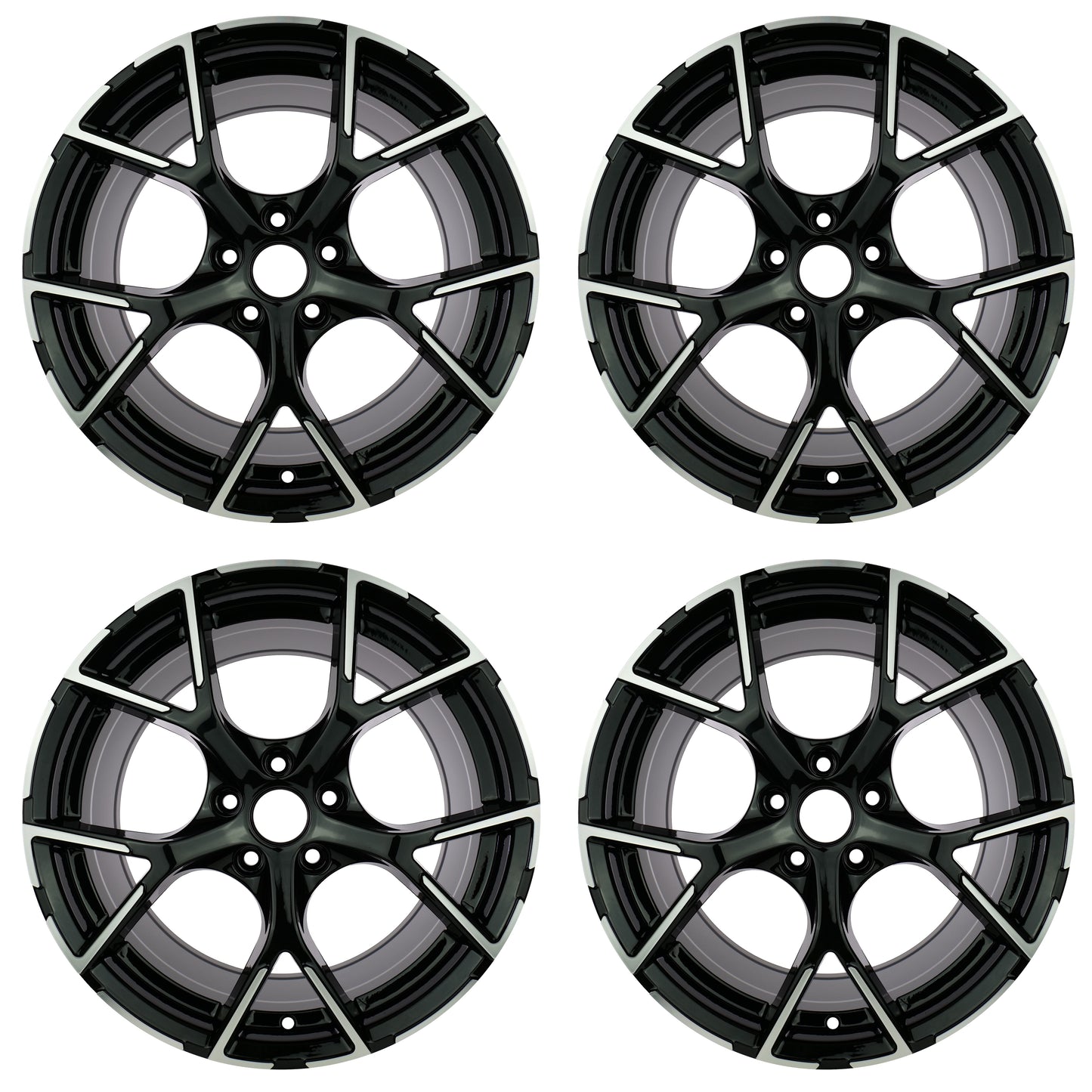 Lot de 4 Jantes Alu 19 IN5616BL