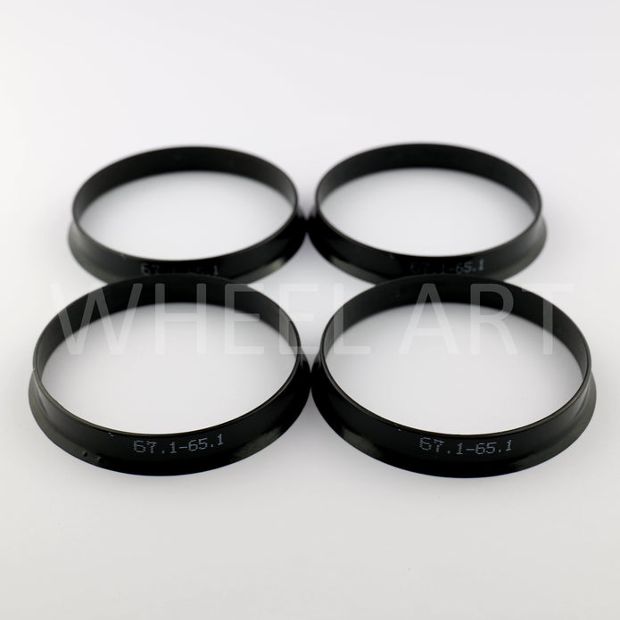 Bagues de centrage 67.1 65.1 Noire