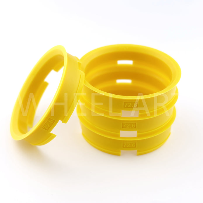 Bagues de centrage 72.6 65.1 Jaune fluo