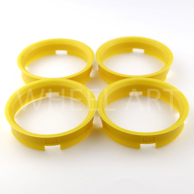Bagues de centrage 72.6 65.1 Jaune fluo