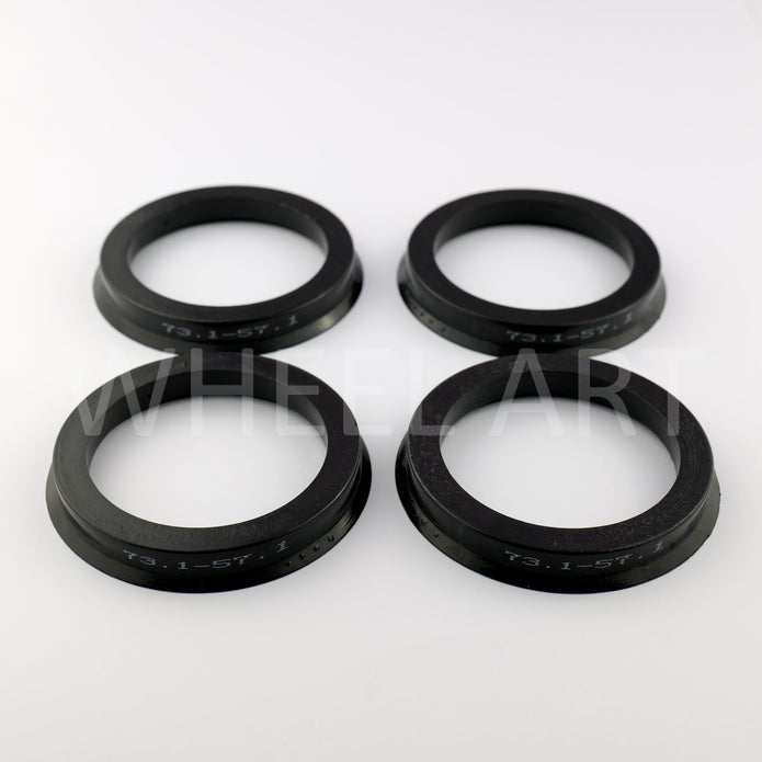 Bagues de centrage 73.1 57.1 Noire