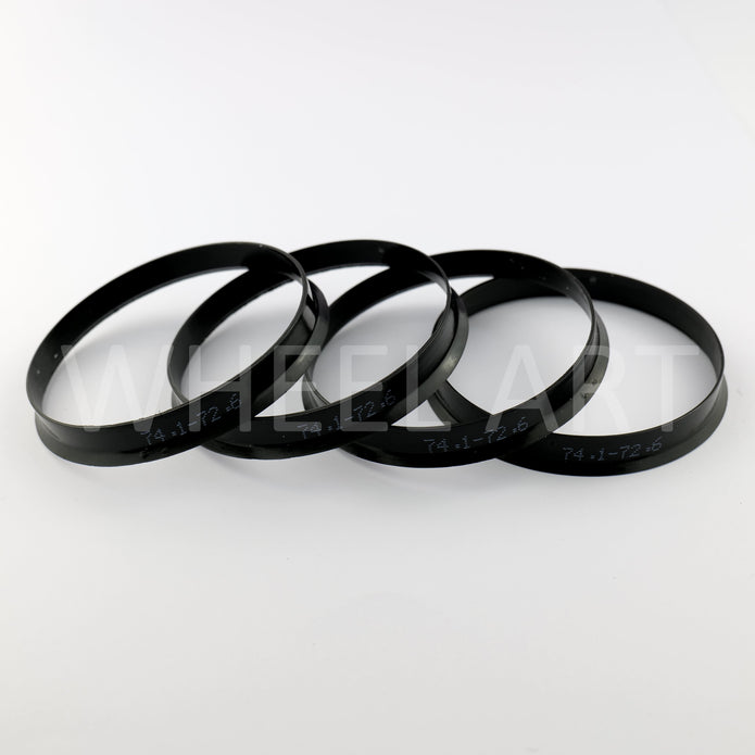 Bagues de centrage 74.1 72.6 Noire