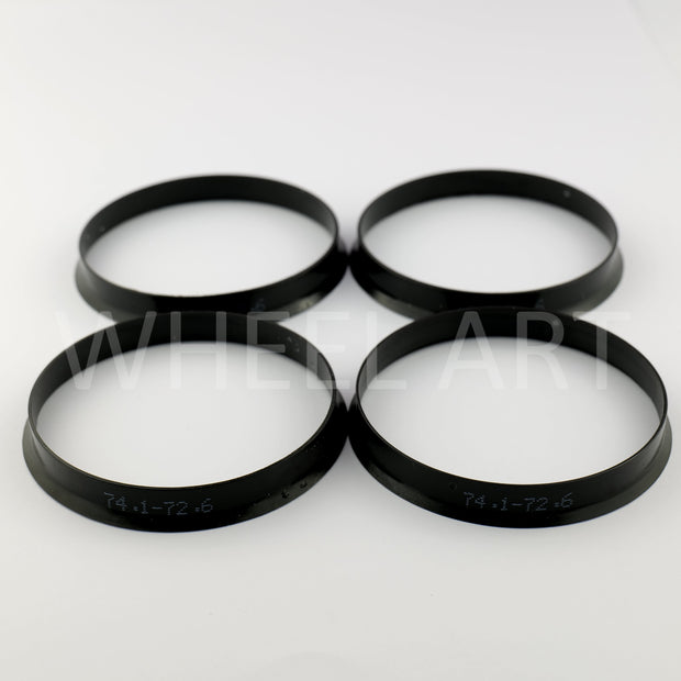 Bagues de centrage 74.1 72.6 Noire