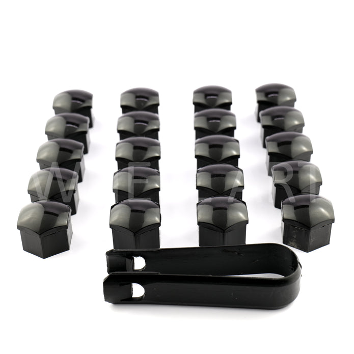 Cache Ecrou 17mm Noire