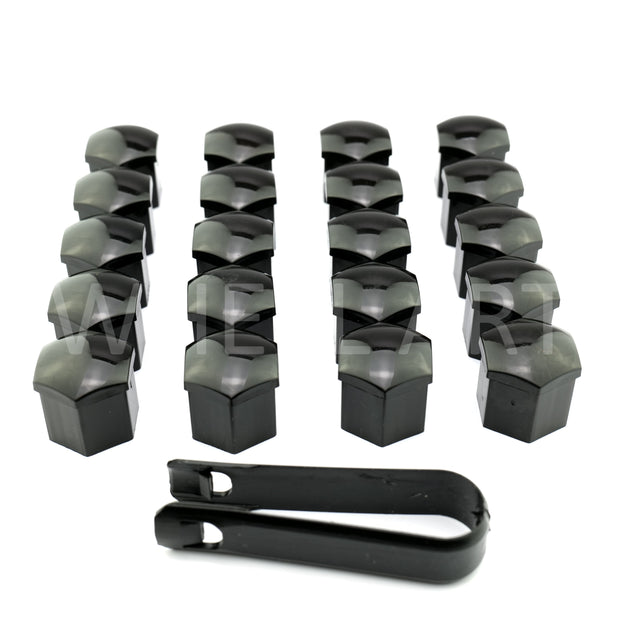 Cache Ecrou 19mm Noire