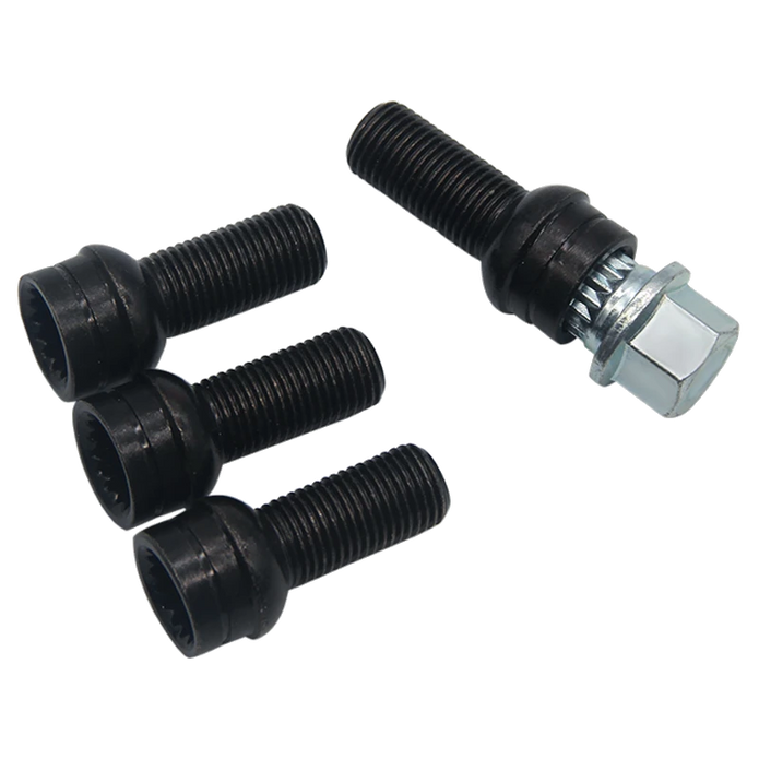 Lot de 4 + 1 Antivols de roue  M14 x 1.25 28mm