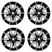 Lot de 4 Jantes Alu 20 Fu208595BF