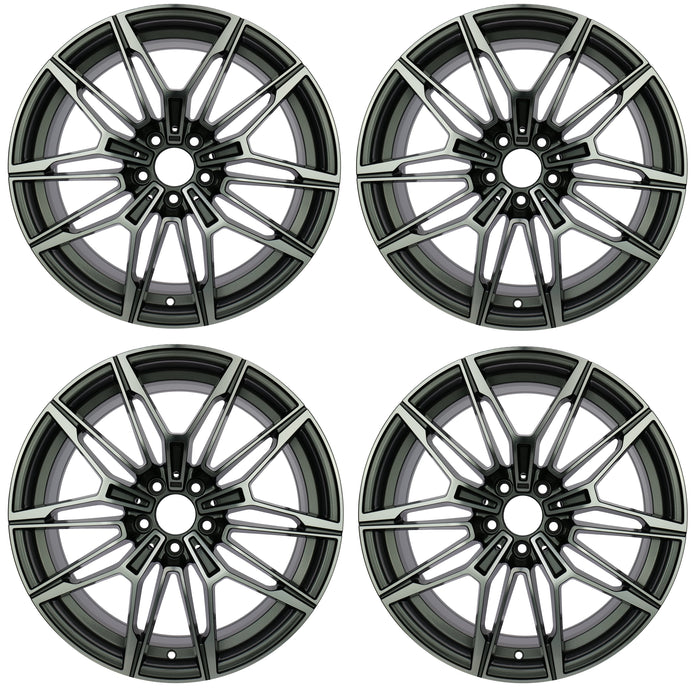 Lot de 4 Jantes Alu 19 Nero19GB5112
