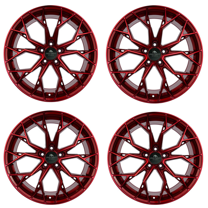 Lot de 4 Jantes Alu 19 Ti1985Red