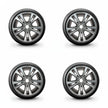 Pack de 4 Jantes + pneus 18