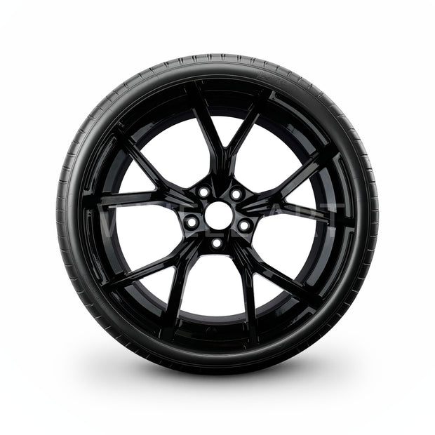 Pack de 4 Jantes + pneus 19" Audi A3 8V – Estoril — Roue montée avec jante et pneu