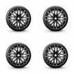 Pack de 4 Jantes + pneus 22
