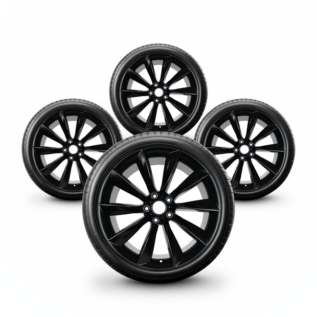 Pack de 4 Jantes + pneus 19" Tesla Model Y Facelift Long Range AWD Performance AWD Standard Range — vue principale
