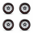 Pack de 4 Jantes + pneus 18