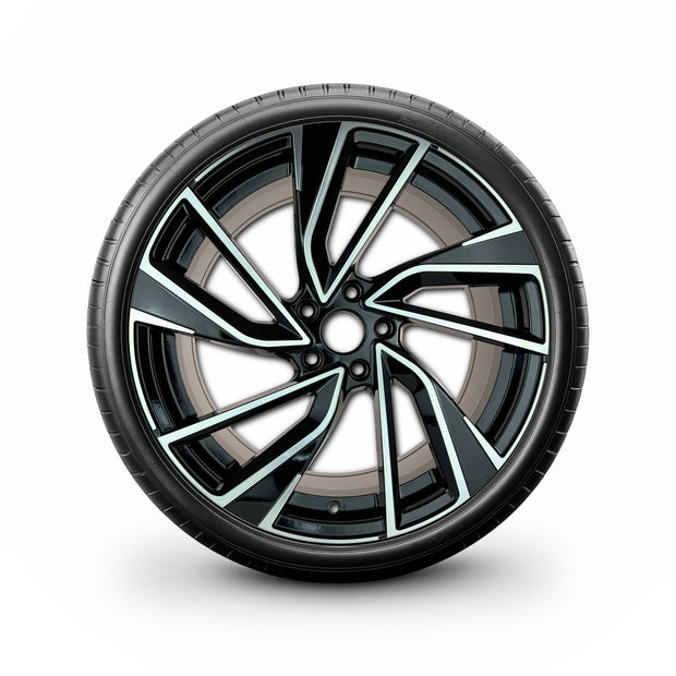 Pack de 4 Jantes + pneus 19" Volkswagen Golf 5 6 7 8 — Roue montée avec jante et pneu