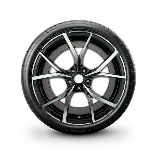 Pack de 4 Jantes + pneus 18" Volkswagen Golf 5 6 7 8 — Roue montée avec jante et pneu