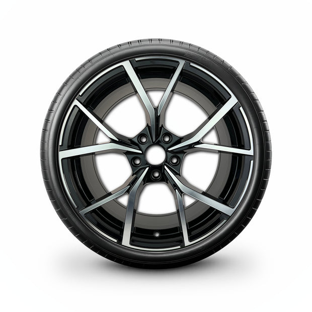 Pack de 4 Jantes + pneus 19" Volkswagen Golf 5 6 7 8 — Roue montée avec jante et pneu