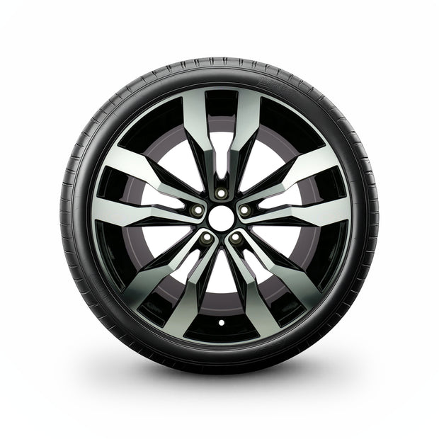 Pack de 4 Jantes + pneus 19" Volkswagen Tiguan AD / Tiguan Allspace AD — Roue montée avec jante et pneu