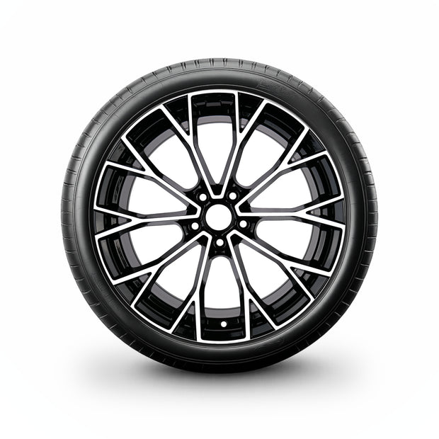 Pack de 4 Jantes + pneus 18" Volkswagen Tiguan AD / Tiguan Allspace AD — Roue montée avec jante et pneu
