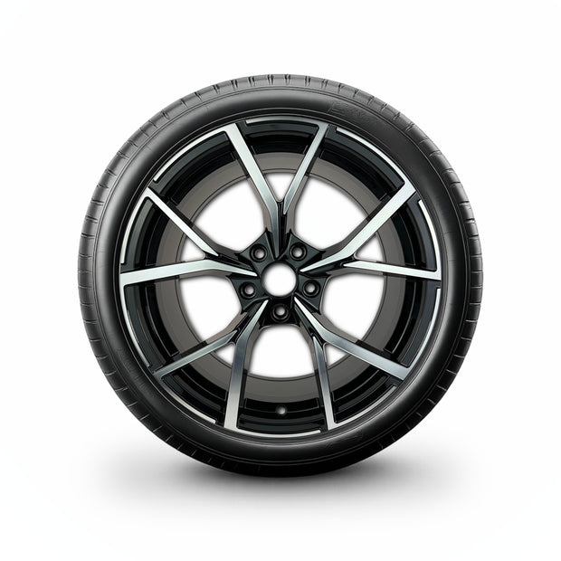 Pack de 4 Jantes + pneus 18" Volkswagen Tiguan AD / Tiguan Allspace AD — Roue montée avec jante et pneu
