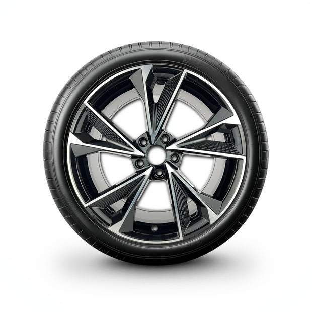 Pack de 4 Jantes + pneus 19" Audi Q5 GU / Audi Q5 8R / Audi Q5 FY / CUPRA Tavascan ME — Roue montée avec jante et pneu