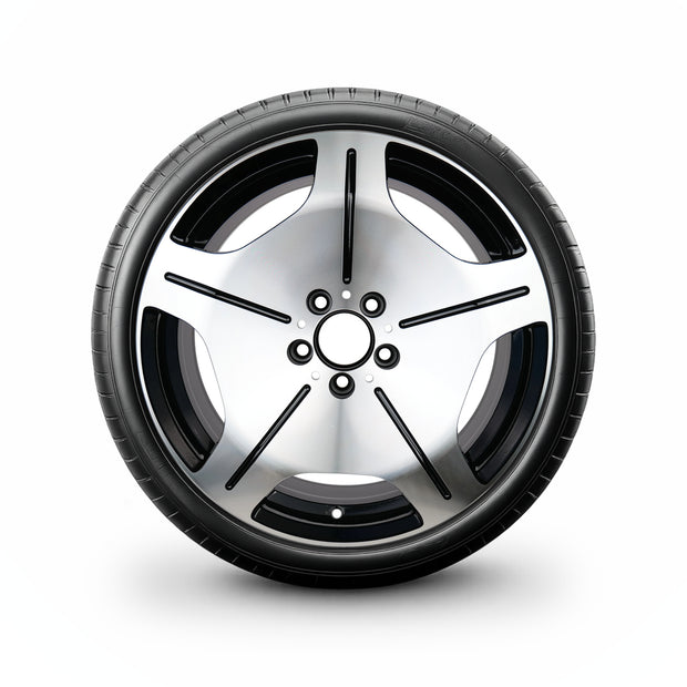 Pack de 4 Jantes + pneus 20" Mercedes S-Class W223 — Roue montée avec jante et pneu