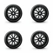 Pack de 4 Jantes + pneus 17