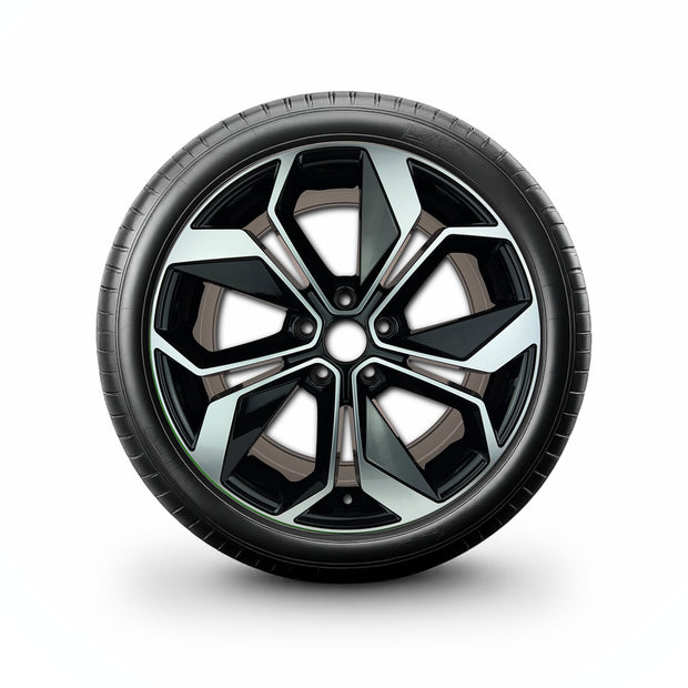Pack de 4 Jantes + pneus 17" Renault Kadjar HA/HL HA/HL Facelift — Roue montée avec jante et pneu