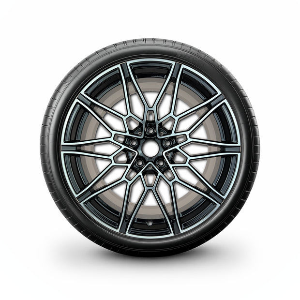 Pack de 4 Jantes + pneus 19" BMW Série 2 G42 / Série 3 G20/G21 / Série 4 G22/G23/G26 — Roue montée avec jante et pneu
