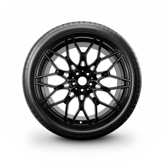 Pack de 4 Jantes + pneus 19" BMW Série 7 G70 / X3 G01 / X3 G45/G48 / X4 G02 — Roue montée avec jante et pneu