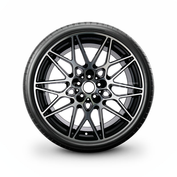 Pack de 4 Jantes + pneus 19" BMW Série 3 E90/E91/E92/E93 — Roue montée avec jante et pneu