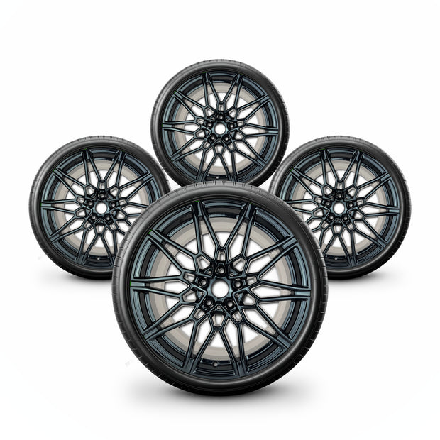 Pack de 4 Jantes + pneus 19" BMW Série 3 E90/E91/E92/E93 — vue principale