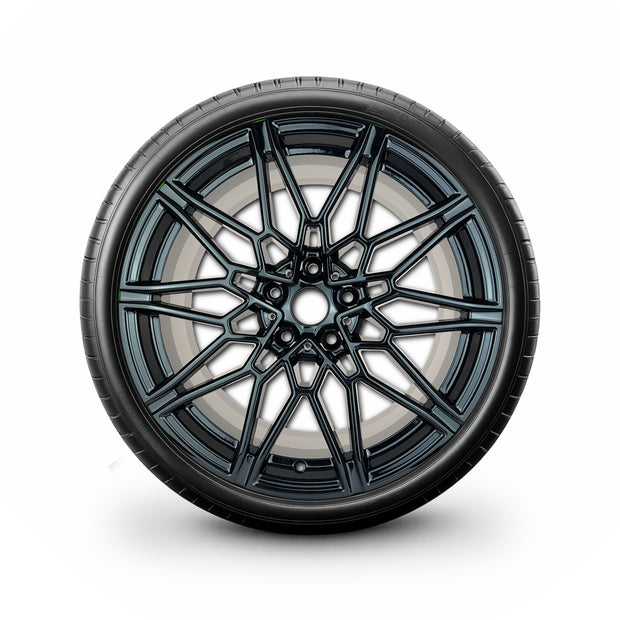 Pack de 4 Jantes + pneus 19" BMW Série 3 E90/E91/E92/E93 — Roue montée avec jante et pneu