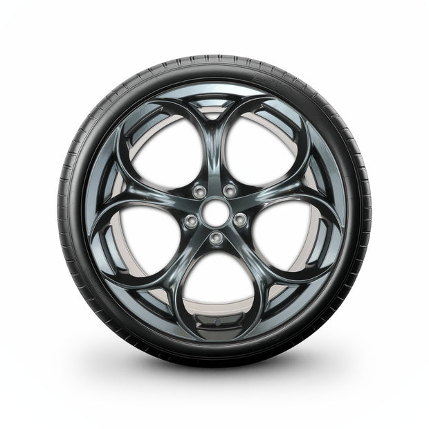 Pack de 4 Jantes + pneus 19" Alfa-Romeo Giulia Type 952 — Roue montée avec jante et pneu