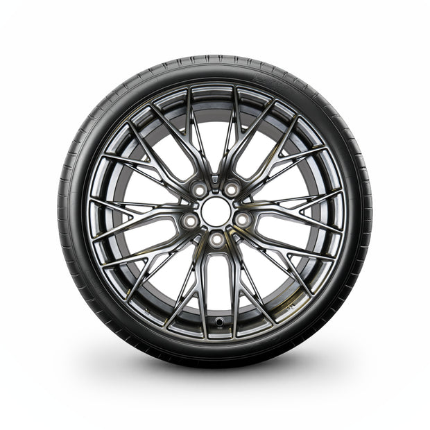 Pack de 4 Jantes + pneus 18" Audi A4 B8 / S4 B8 — Roue montée avec jante et pneu