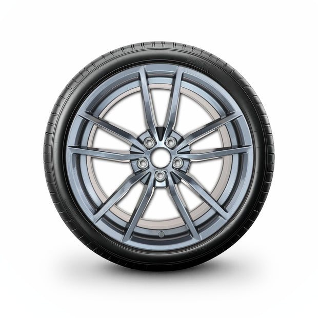 Pack de 4 Jantes + pneus 17" Audi A3 8L — Roue montée avec jante et pneu