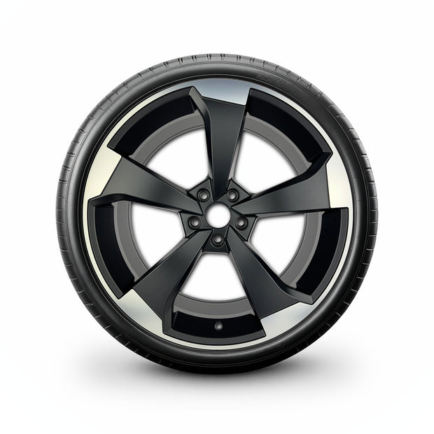 Pack de 4 Jantes + pneus 20" Audi RS7 C7 — Roue montée avec jante et pneu