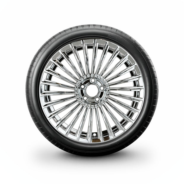 Pack de 4 Jantes + pneus 18" Mercedes GLA H247 / GLB X247 — Roue montée avec jante et pneu