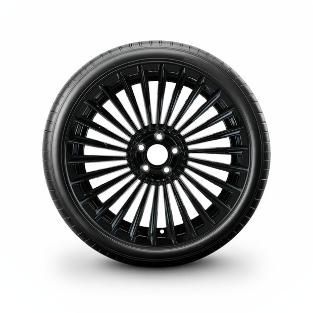 Pack de 4 Jantes + pneus 19" Mercedes GLA H247 / GLB X247 — Roue montée avec jante et pneu