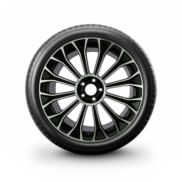 Pack de 4 Jantes + pneus 18" Mercedes GLA H247 / GLB X247 — Roue montée avec jante et pneu