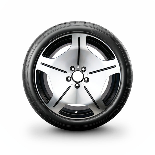 Pack de 4 Jantes + pneus 17" Mercedes GLA H247 / GLB X247 — Roue montée avec jante et pneu