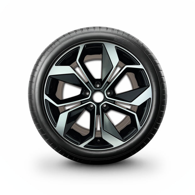 Pack de 4 Jantes + pneus 17" Renault Espace V JFC Facelift — Roue montée avec jante et pneu