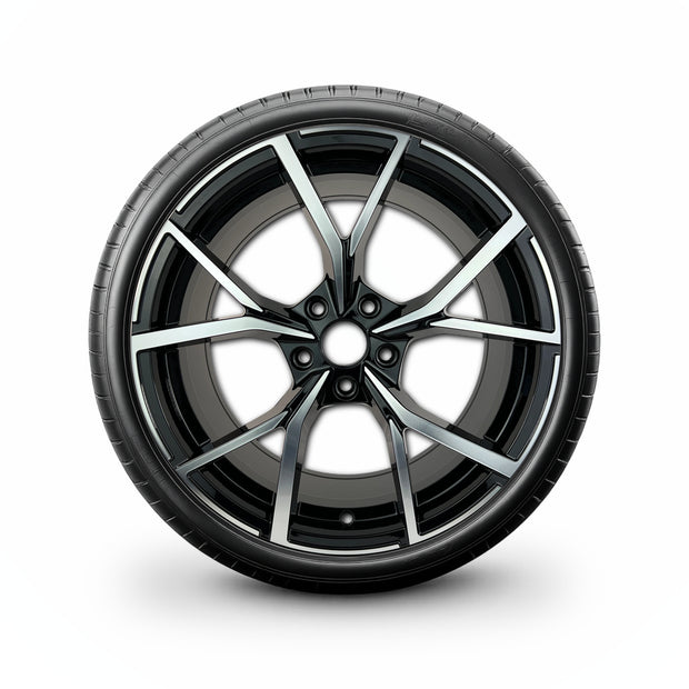 Pack de 4 Jantes + pneus 19" Volkswagen Golf 5 6 7 8 — Roue montée avec jante et pneu