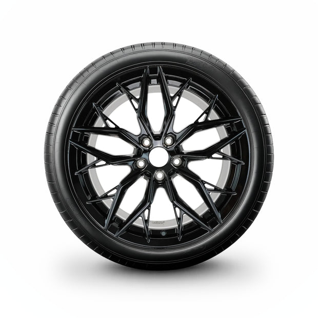 Pack de 4 Jantes + pneus 18" Volkswagen Tiguan AD / Tiguan Allspace AD — Roue montée avec jante et pneu