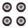 Pack de 4 Jantes + pneus 19