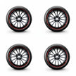 Pack de 4 Jantes + pneus 18
